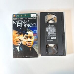 Men of Honor VHS 2000 Robert De Niro Cuba Gooding Jr Premiere Series Movie
